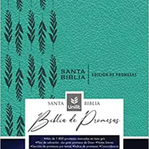Biblia de Promesas RVR60 Letra Gigante Turquesa - Tubiblia.com
