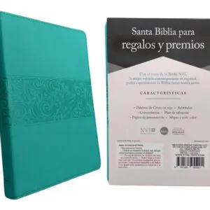 Biblia NVI Regalos Y Premios/Azul Turquesa/Simil Piel