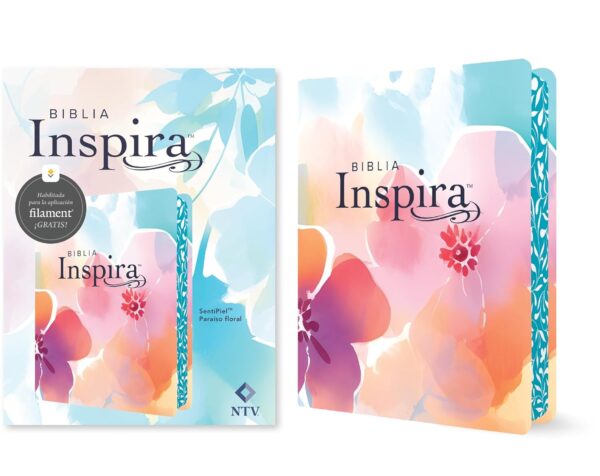 Biblia Inspira NTV (SentiPiel Paraíso floral) con Filament - Imagen 4