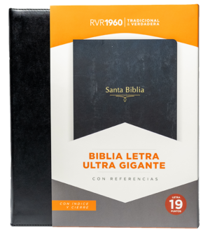 Biblia ultra Gigante Edición Limitada Símil Piel con Indice y Cierre