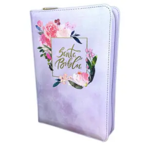 Biblia RVR60 Manual Letra Gigante Semil Piel Violeta Indice Cierre