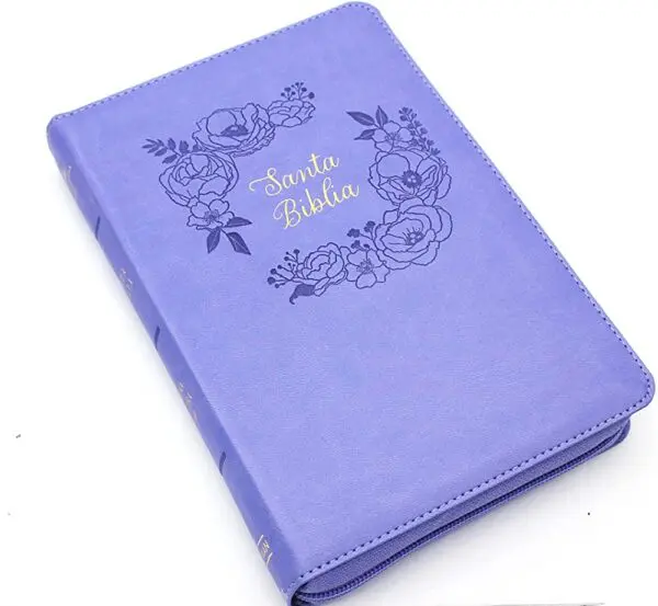 Biblia RVR60/Manual/Letra Grande/Simil Piel/Morado/Cierre/Indice