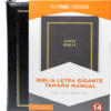 Biblia RVR60 Manual Letra Gigante Semil Piel Negro Indice Cierre