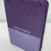 Biblia tamaño bolsillo RVR.1960 Bifloral LiLa piel