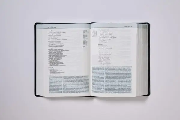 Biblia De Estudio NVI Teologia Biblica Piel Elaborada Negro - Imagen 2