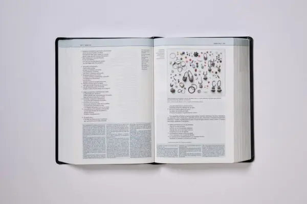 Biblia De Estudio NVI Teologia Biblica Piel Elaborada Negro - Imagen 4