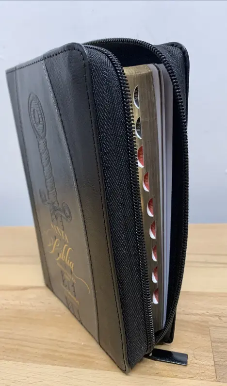 Biblia RVR60 LG  Compacta negro espada con índice - Imagen 2