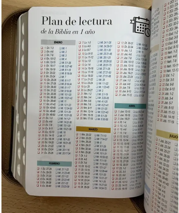 Biblia RVR60 LG  Compacta negro espada con índice - Imagen 4