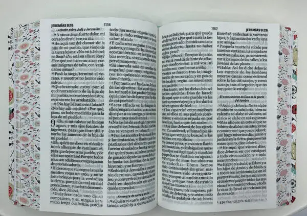 Biblia RV60 LG Compacta Símil piel Primaveral Turquesa - Imagen 3