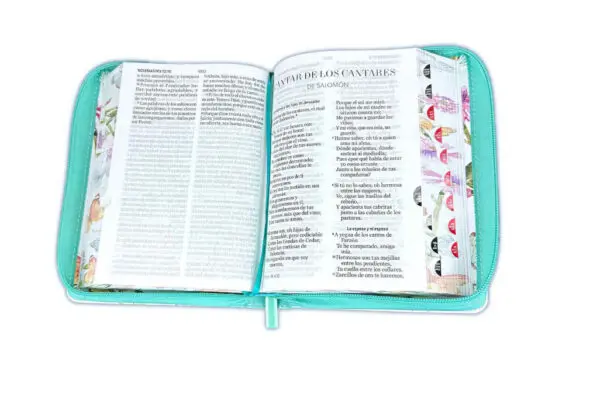 Biblia RVR60 045 LG  Mariposas Turquesa - Imagen 2