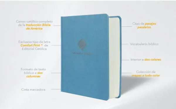 Biblia Católica De Apuntes/Tapa Dura/Azul - Imagen 2