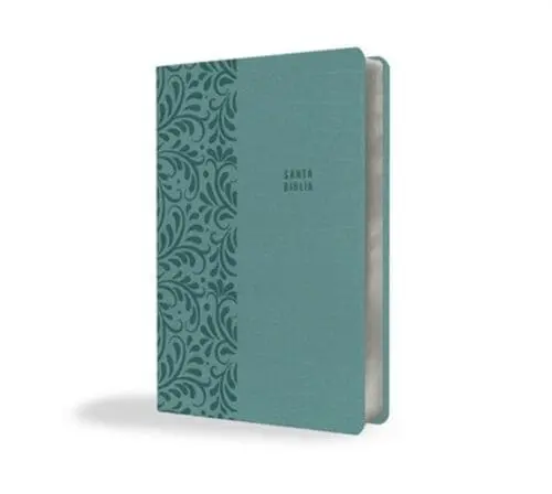 Biblia RVR 1909/Letra Super Gigante/Imitación Piel/Aguamarina - Imagen 3
