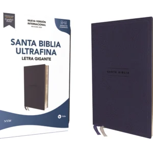 Biblia/NVI/Revisión 2022/Ultrafina/Letra Gigante/Imitación/Azul Marino/PJR