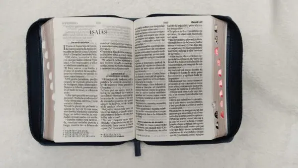Biblia Compacta RV60/ Tela en Jean/ 11 puntos - Imagen 5