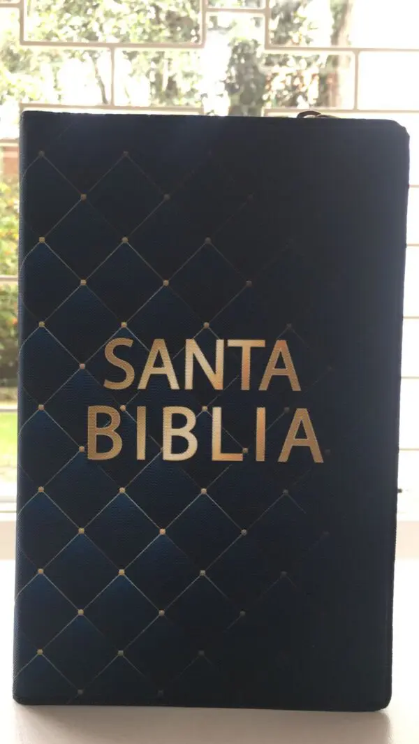 Biblia NVI Letra Grande con cierre/ forro en tela - Imagen 4