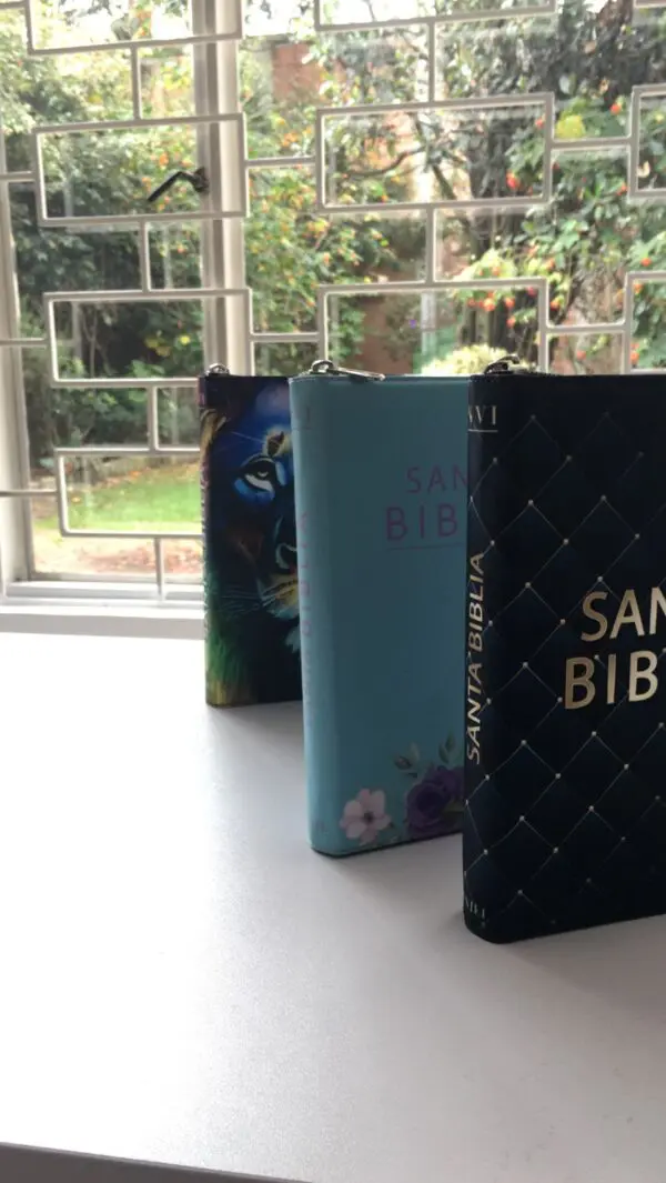 Biblia NVI Letra Grande con cierre/ forro en tela - Imagen 5