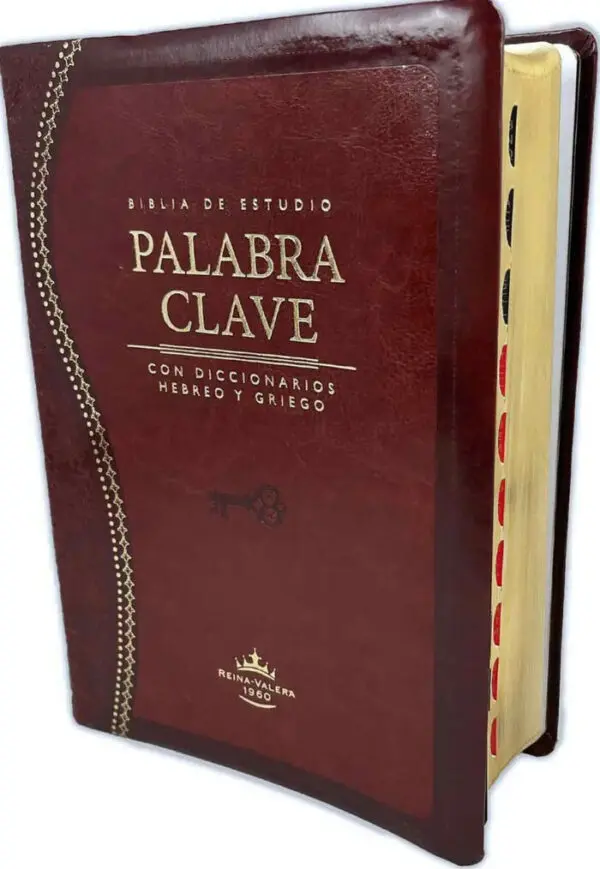 Biblia de Estudio Palabra Clave (Marrón con Índice) - Imagen 2