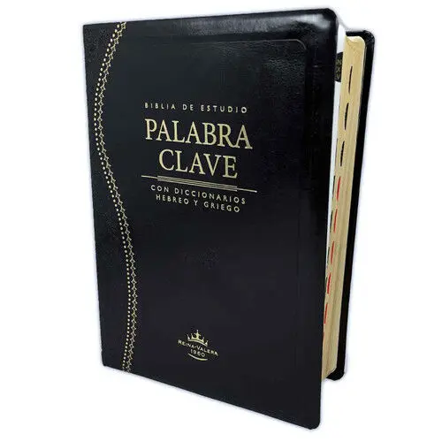 Biblia de Estudio Palabra Clave (Negro con Índice) - Imagen 2