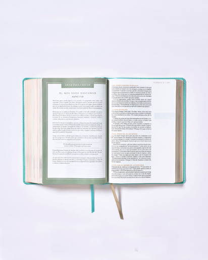 Biblia NBLA Ama A Dios Grandemente Turquesa - Imagen 2