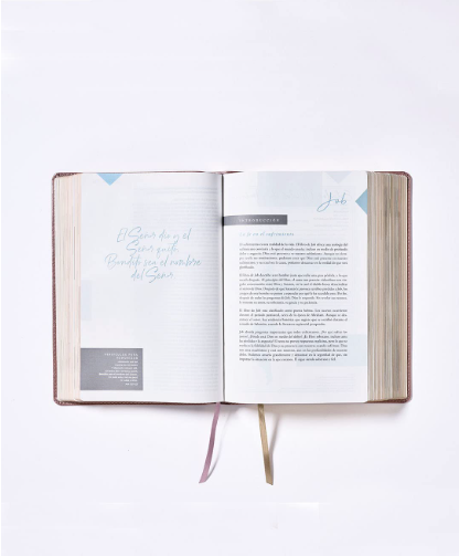 Biblia NBLA Ama A Dios Grandemente Oro Rosa - Imagen 4