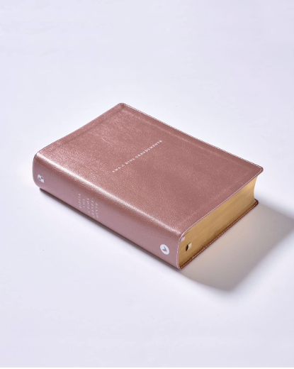 Biblia NBLA Ama A Dios Grandemente Oro Rosa - Imagen 2