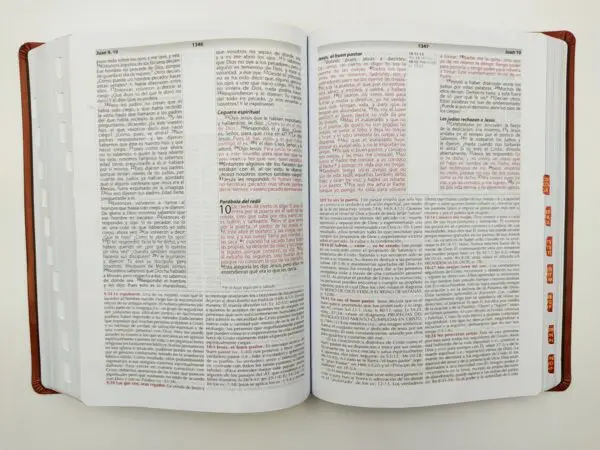 Biblia RVR60 Vida Plena de estudio con índice/ símil piel - Imagen 4