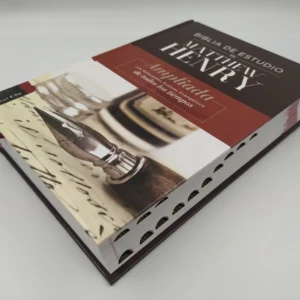 Biblia RVR77 de Estudio Matthew Henry Tapa Dura con Índice