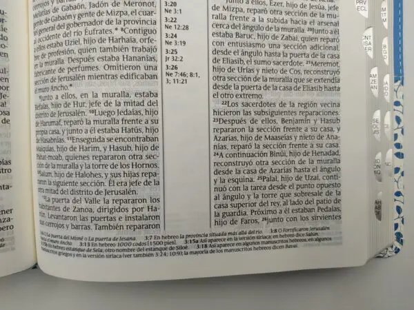 Biblia NTV Referencia ultrafina LG sentipiel índice - Imagen 5