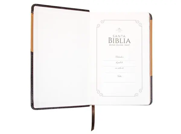 Biblia RVR60 LG Tamaño Manual Símil Piel Duotono con Índice - Imagen 3