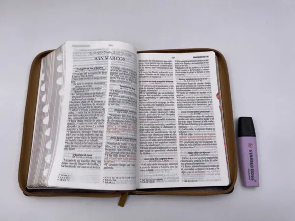 Biblia RVR60 LG Tamaño Manual Símil Piel Duotono con Índice - Imagen 3