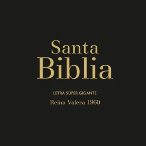 Biblia RVR60 Letra Súper Gigante - Negro Con Índice/Cierre