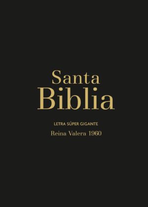 Biblia RVR60 Letra Súper Gigante - Negro Con Índice/Cierre
