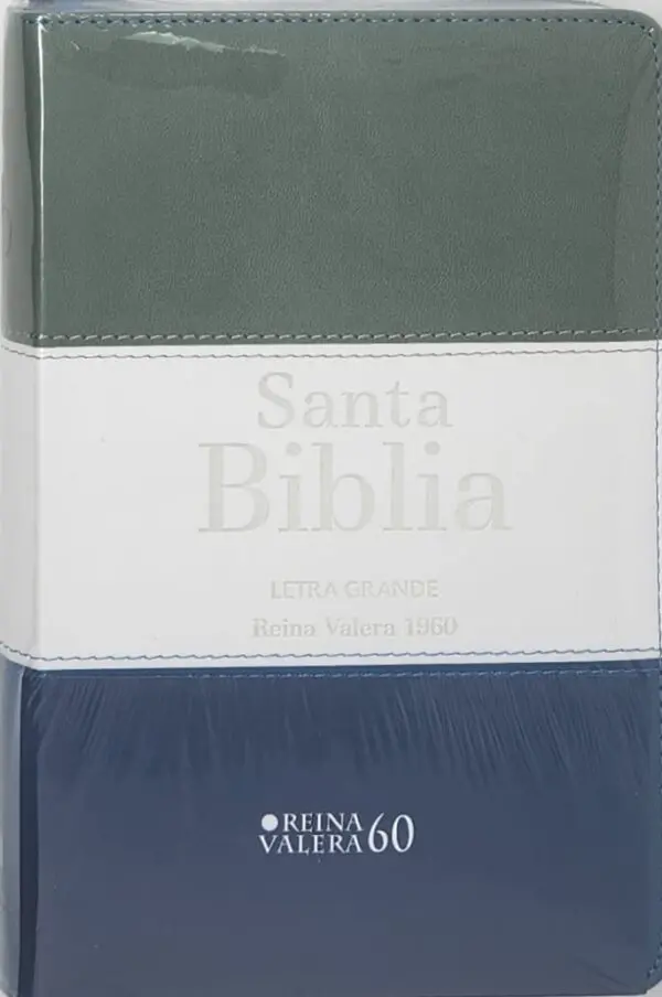 Biblia RVR60 LG Tamaño Manual tricolor con cierre con índice - Imagen 2