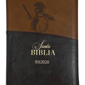 Biblia RVR 2020 LG Imitación Piel Café Efesios 6:12 con Cierre