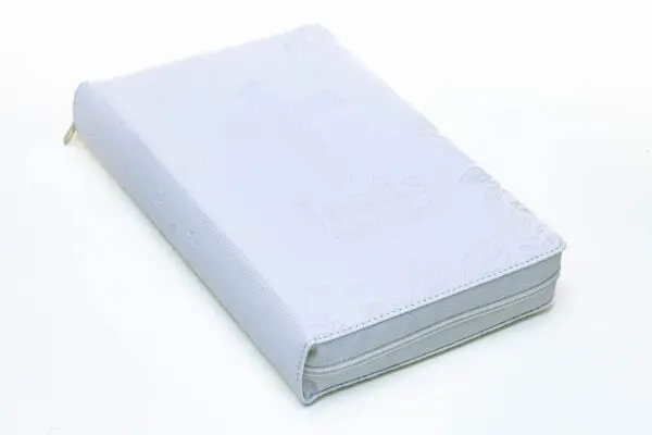 Biblia RVR60 Jesús para Todos LG Marfil Símil Piel con Índice - Imagen 2