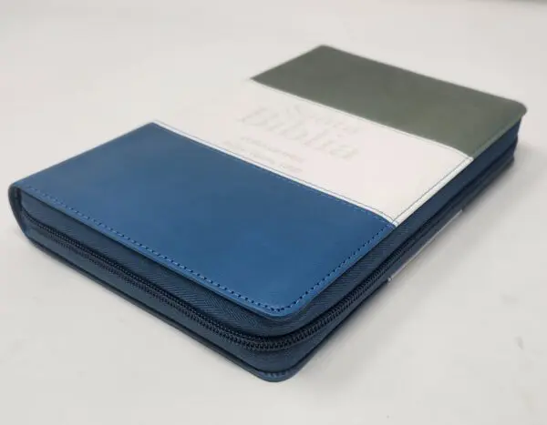 Biblia RVR60 LG Tamaño Manual tricolor con cierre con índice - Imagen 3
