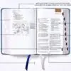 Biblia NBLA de Estudio Piel Gris Interior a dos Colores con Índice - Imagen 9