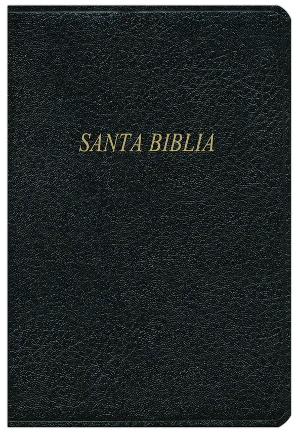 Biblia RVR 1960 KJV bilingüe piel negro con índice - Imagen 2