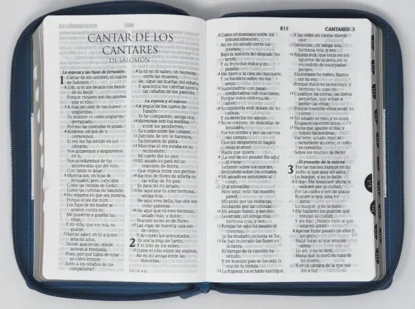 Biblia RVR60 LG Tamaño Manual tricolor con cierre con índice - Imagen 7