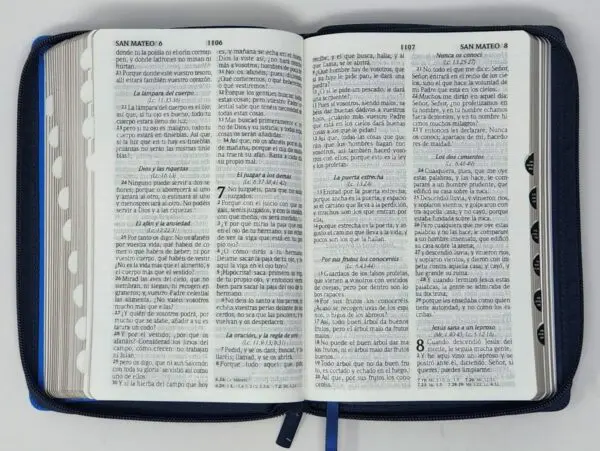 Biblia RVR60 LG Tamaño Manual con cierre con índice - Imagen 6