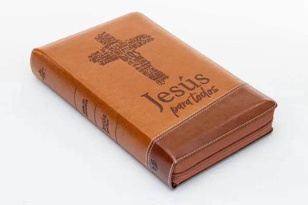 Biblia RVR60 Jesús para Todos LG Tamaño Símil Piel con Índice - Imagen 5