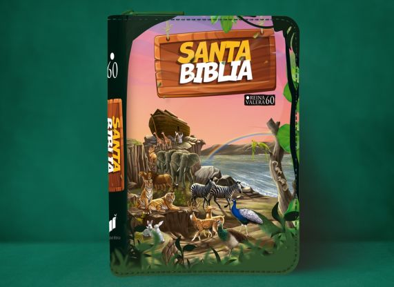 Biblia RVR60 para Niños - Vinilo con cierre