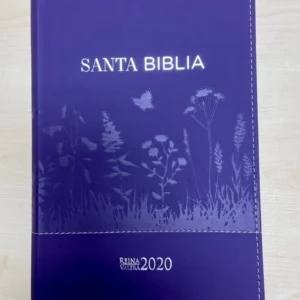 Biblia RVR 2020 Letra Grande Piel Lila Estampada