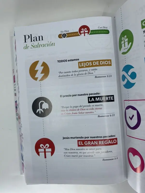 Biblia RVR60 LG 12 pts Tamaño Manual Tapa Dura con Elástico - Imagen 6