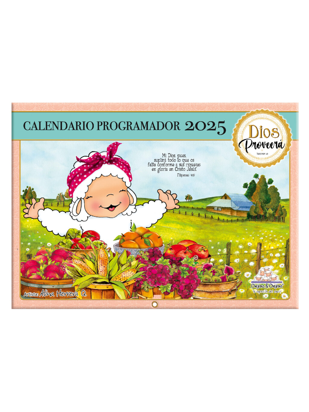 Calendario Ovejitas Programador 2025 Librería Cristiana