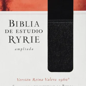 Biblia RVR 1960 de Estudio Ryrie Ampliada Negro Dúo-tono Índice