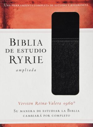 Biblia RVR 1960 de Estudio Ryrie Ampliada Negro Dúo-tono Índice