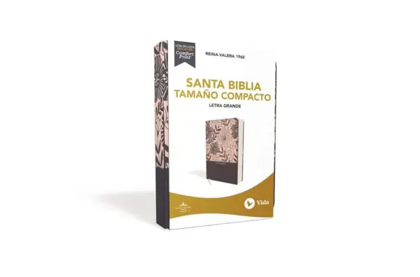 Biblia RVR60/Compacta/Letra Grande/Azul Floral - Imagen 2