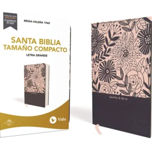 Biblia RVR60/Compacta/Letra Grande/Azul Floral
