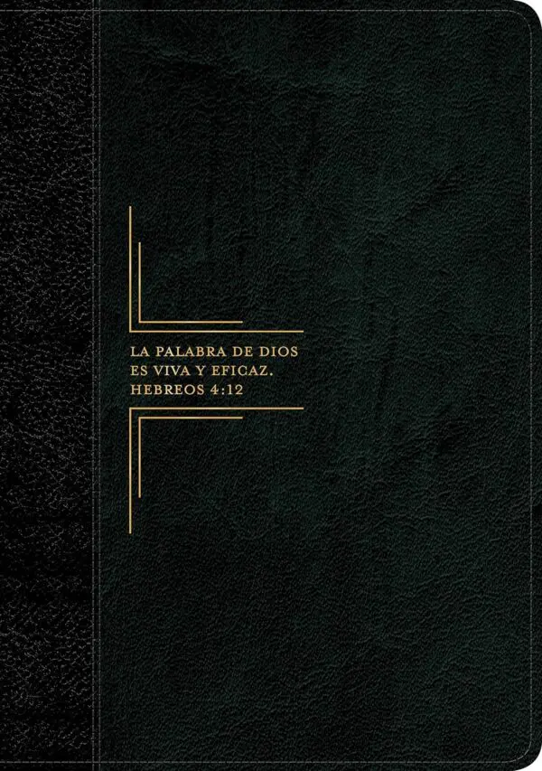 RVR 1960 de Estudio Diario Vivir Negro Ónice Sentipiel - Imagen 2